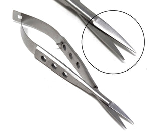 Spring Stitch Micro Scissors 4.5 Straight, Fenestrated Flat Handle – HIGH  TECH INSTRUMENTS